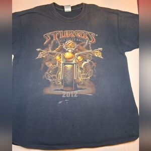 Sturgis Black Hills Rally 2012 Size Large Shirt Used